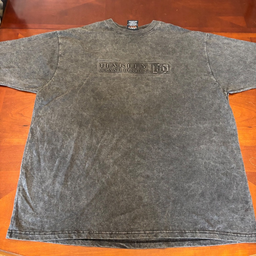 Harley‎ Davison Undated Washed Black XXL RK Stratman Fisherman's Warf CA T-Shirt